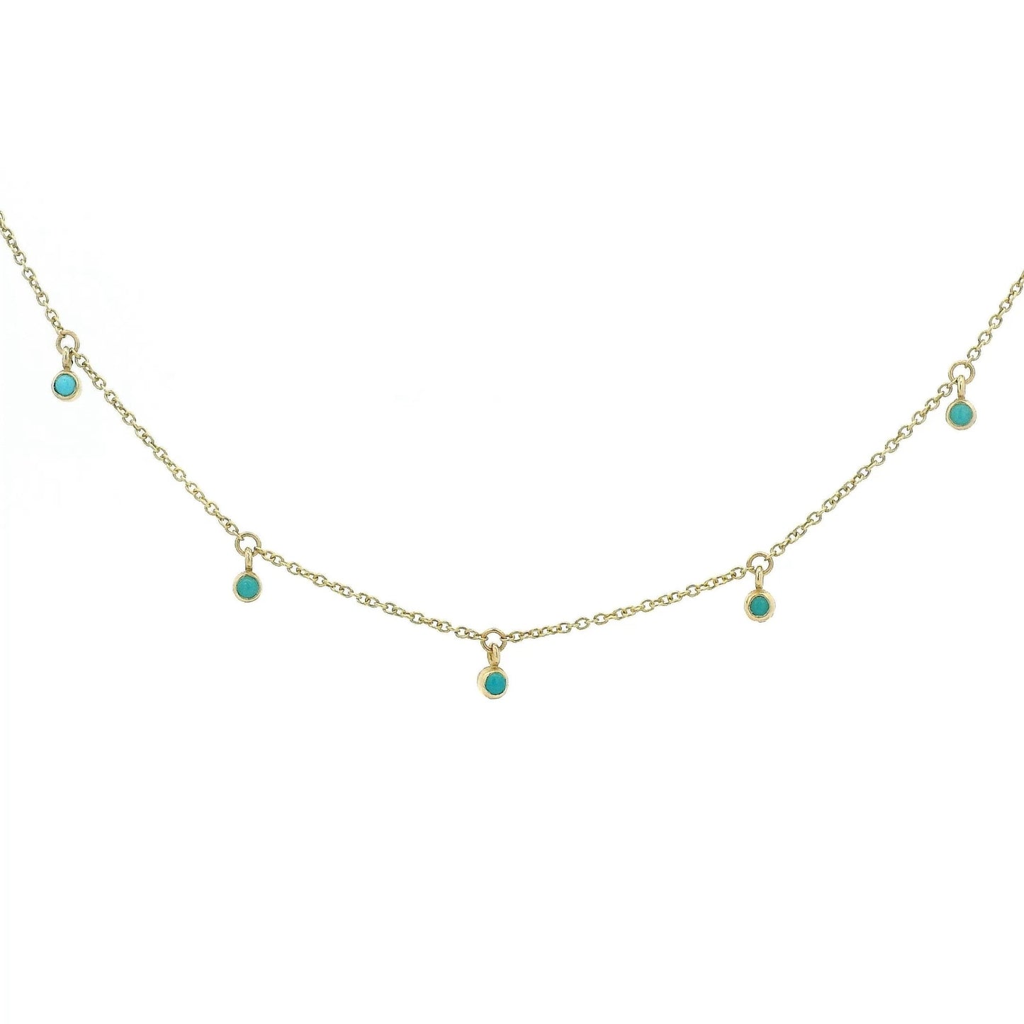 Turquoise By The Yard Necklace - Forever Rox