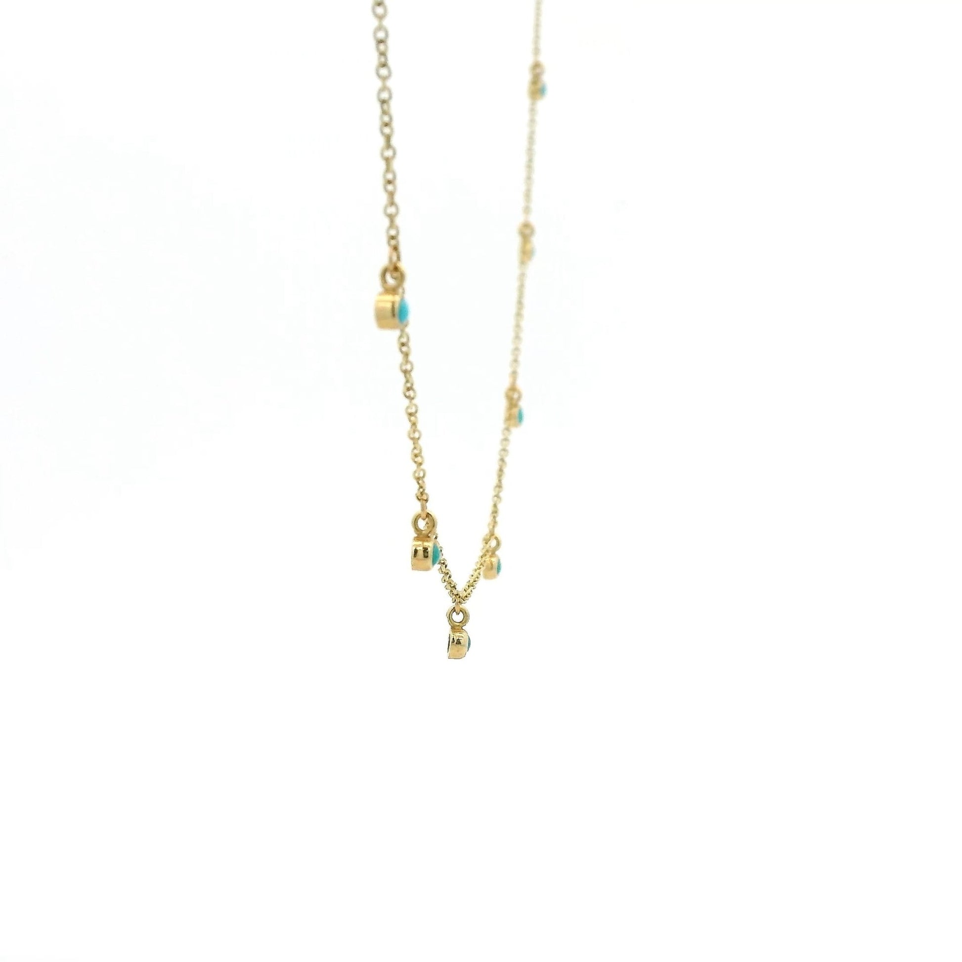 Turquoise By The Yard Necklace - Forever Rox