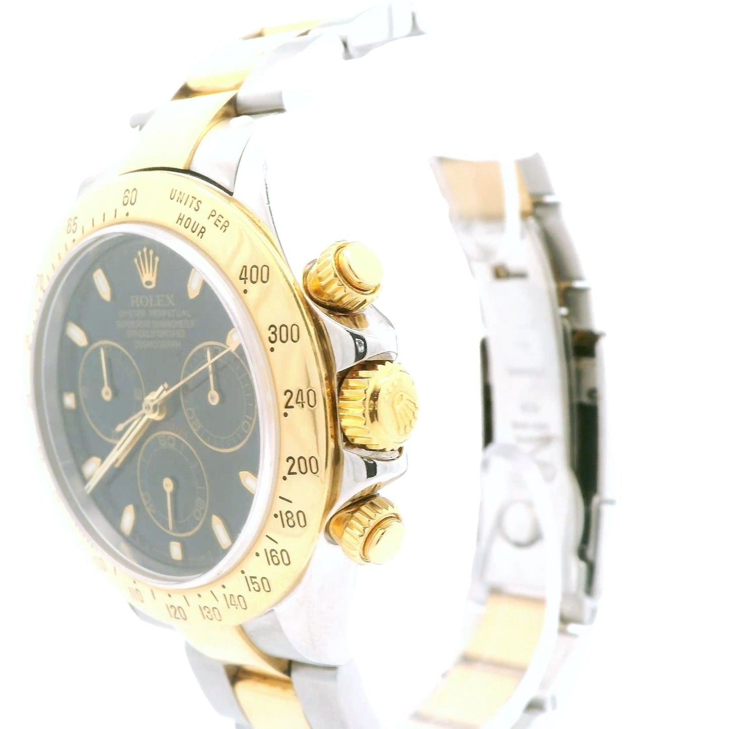 Two Tone Black Dial Rolex Daytona 40mm - Forever Rox
