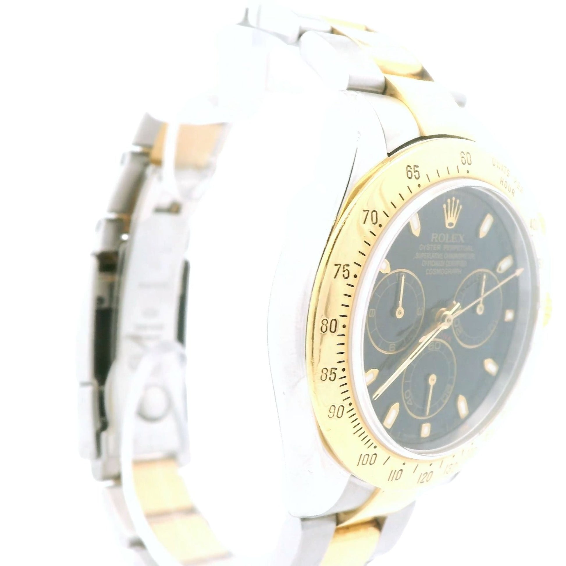 Two Tone Black Dial Rolex Daytona 40mm - Forever Rox