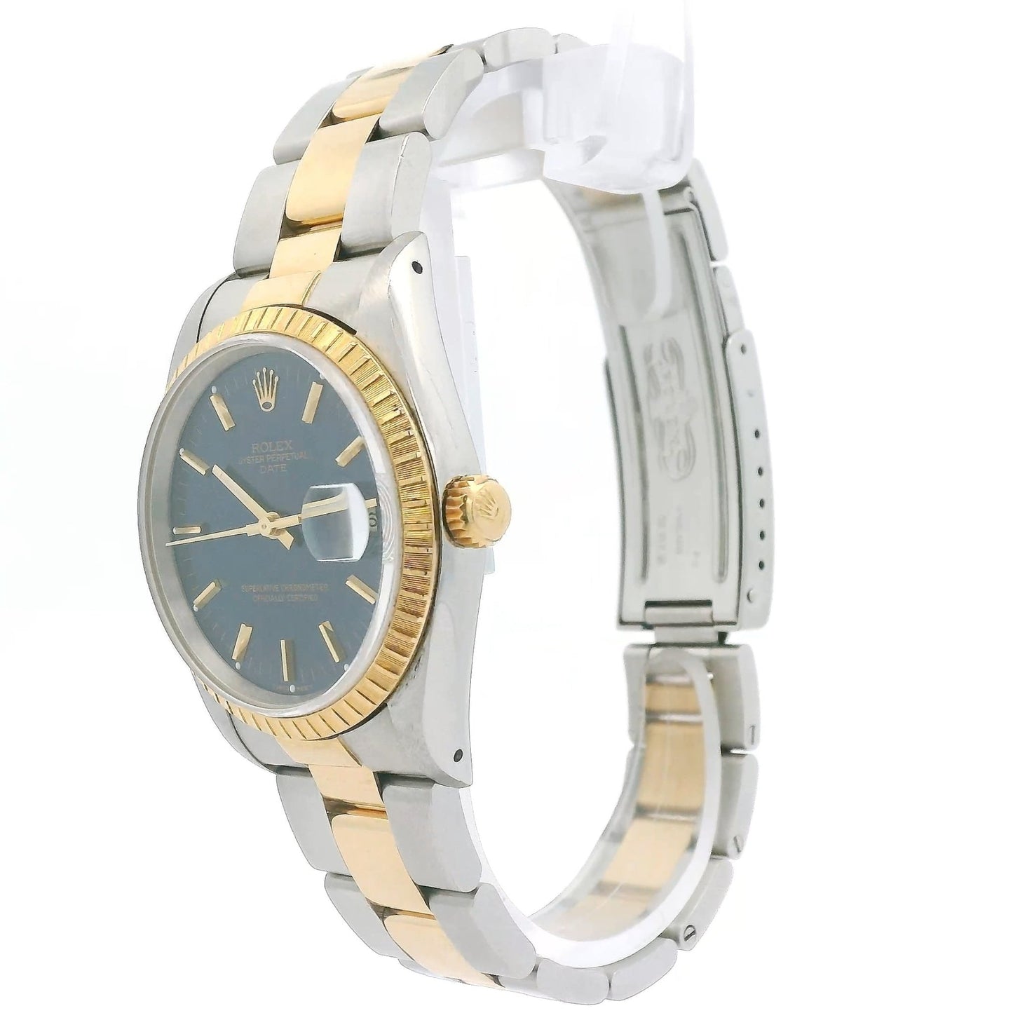 Two Tone Rolex Blue Sunburst Dial Oyster Date - Forever Rox