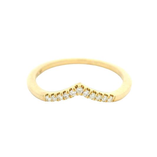 V Shape Diamond Band - Forever Rox