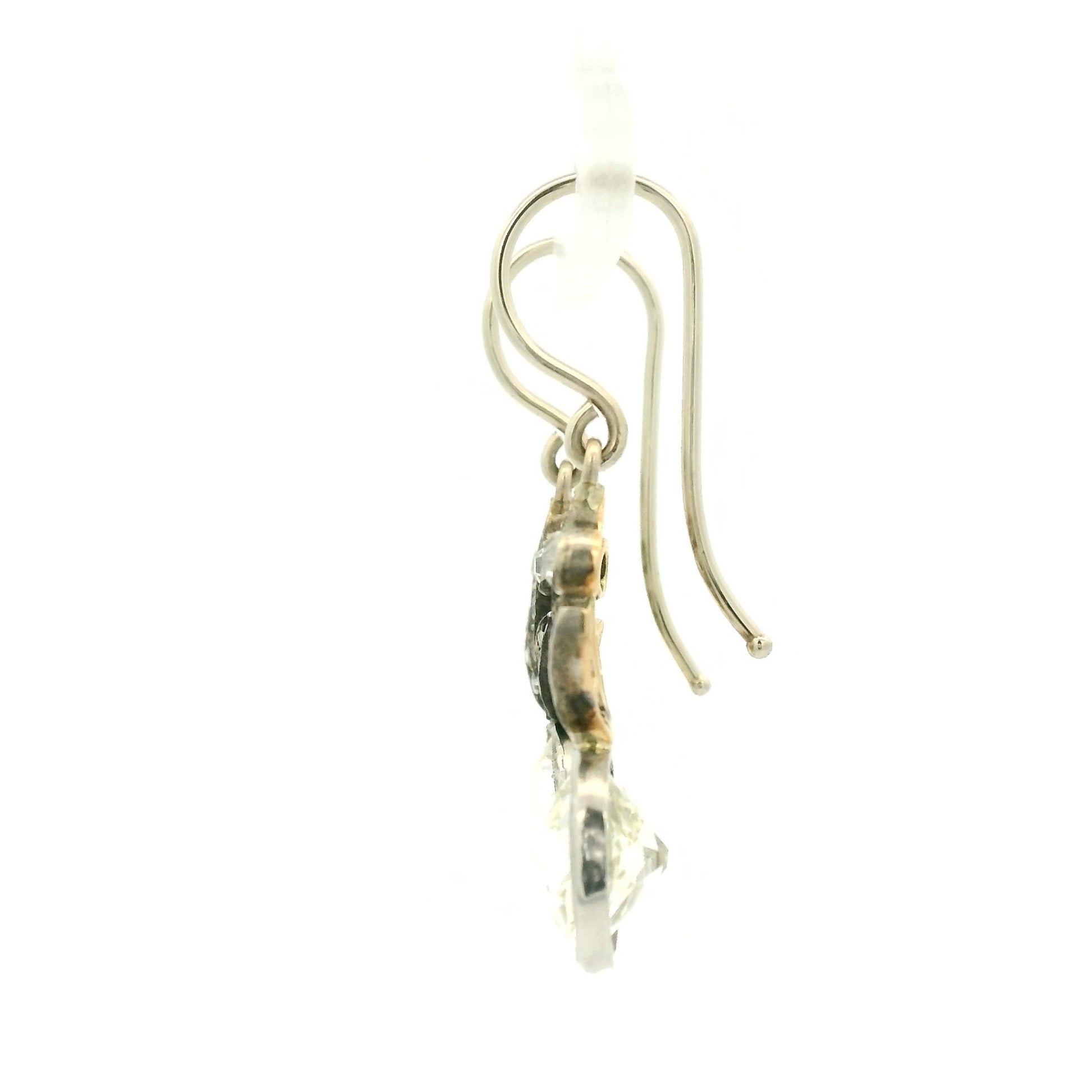 Victorian Old Mine Cut Diamond Dangles - Forever Rox Fine Jewelry