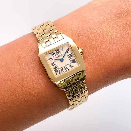 Vintage Cartier Small Demoiselle Watch, 18k - Forever Rox Fine Jewelry
