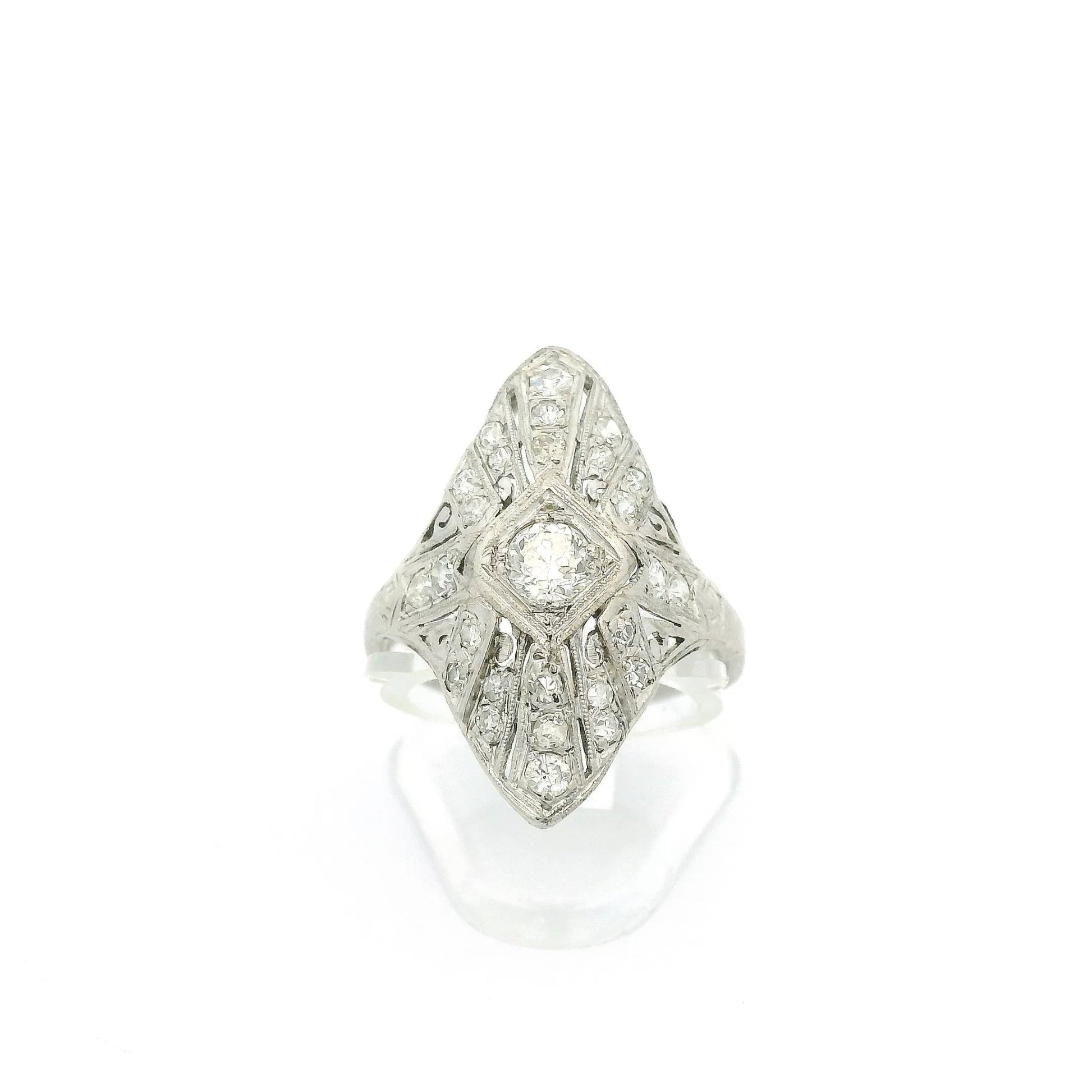 Vintage Old Mine Cut Diamond Ring - Forever Rox