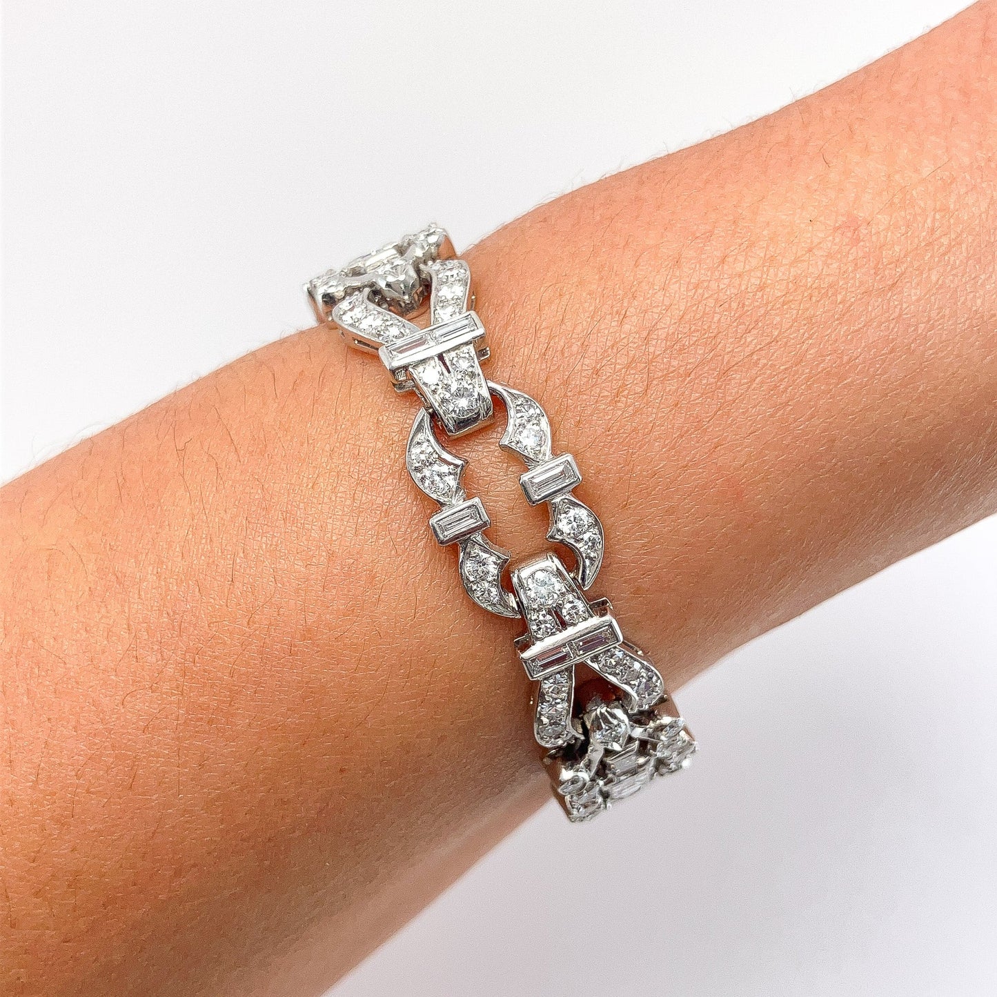 Vintage Openwork Diamond Bracelet - Forever Rox Fine Jewelry