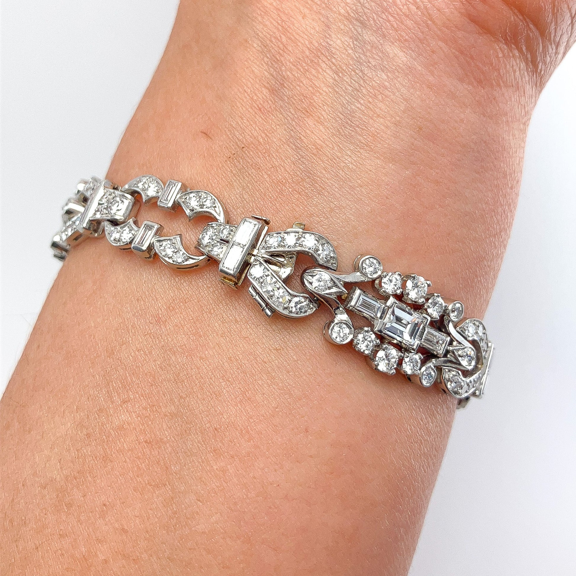 Vintage Openwork Diamond Bracelet - Forever Rox Fine Jewelry