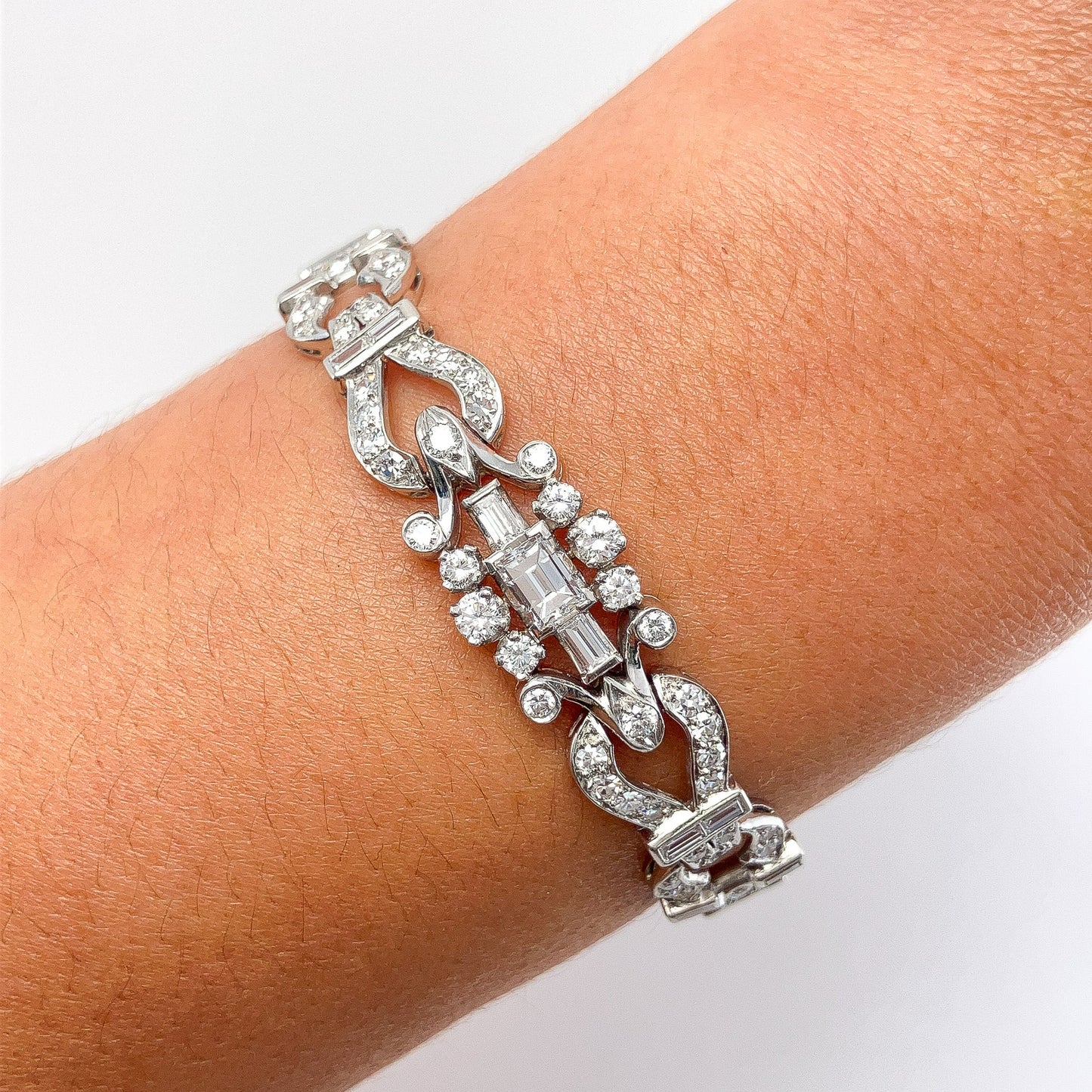 Vintage Openwork Diamond Bracelet - Forever Rox Fine Jewelry