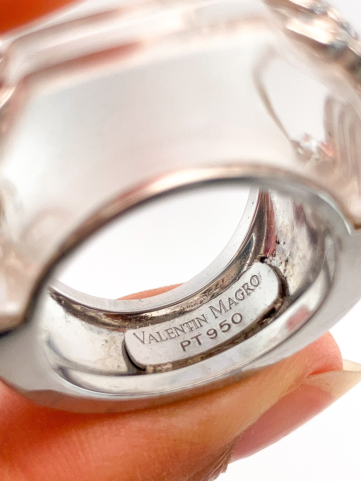 Vintage Rock Crystal & Diamond Cocktail Ring by Valentin Magro, Platinum º - Forever Rox