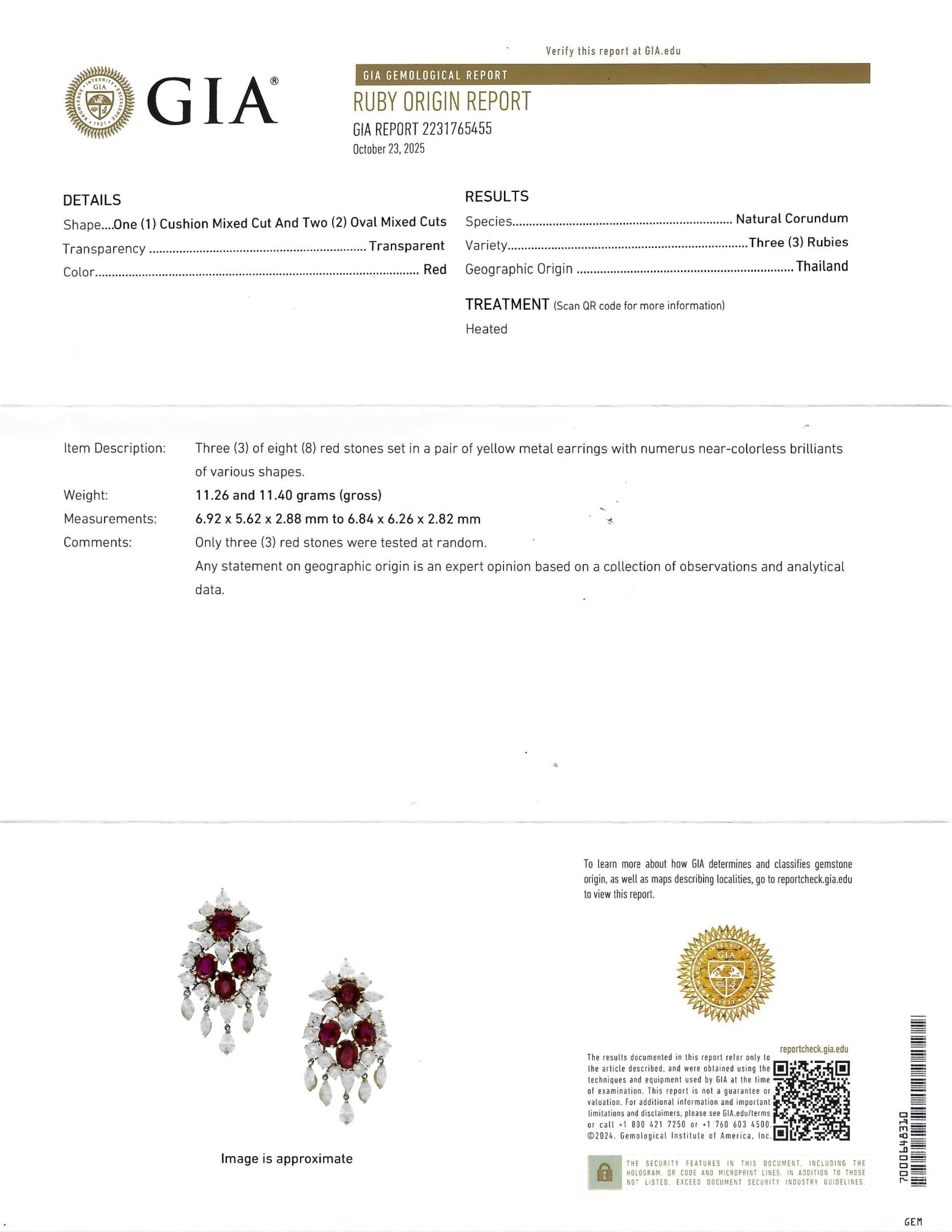 Vintage Ruby & Diamond Cluster Earrings, 18k - Forever Rox