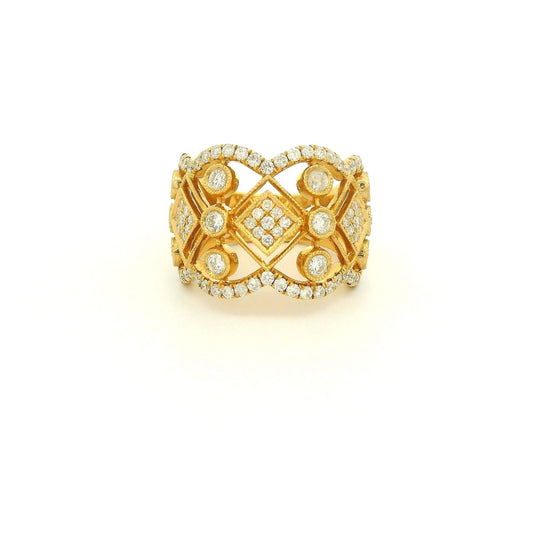 Vintage Style Milgrain Diamond Multi Set Ring - Forever Rox Fine Jewelry
