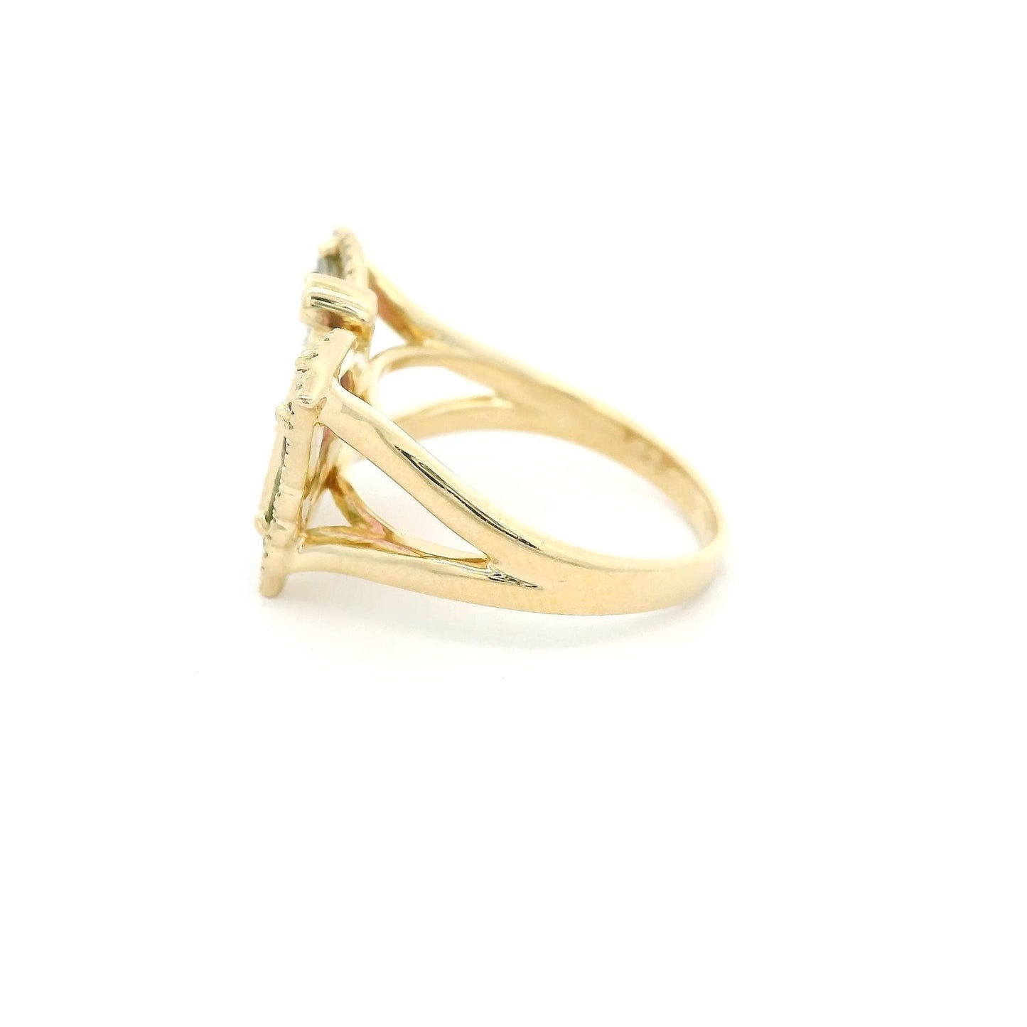 Watermelon Tourmaline & Diamond Butterfly Ring - Forever Rox