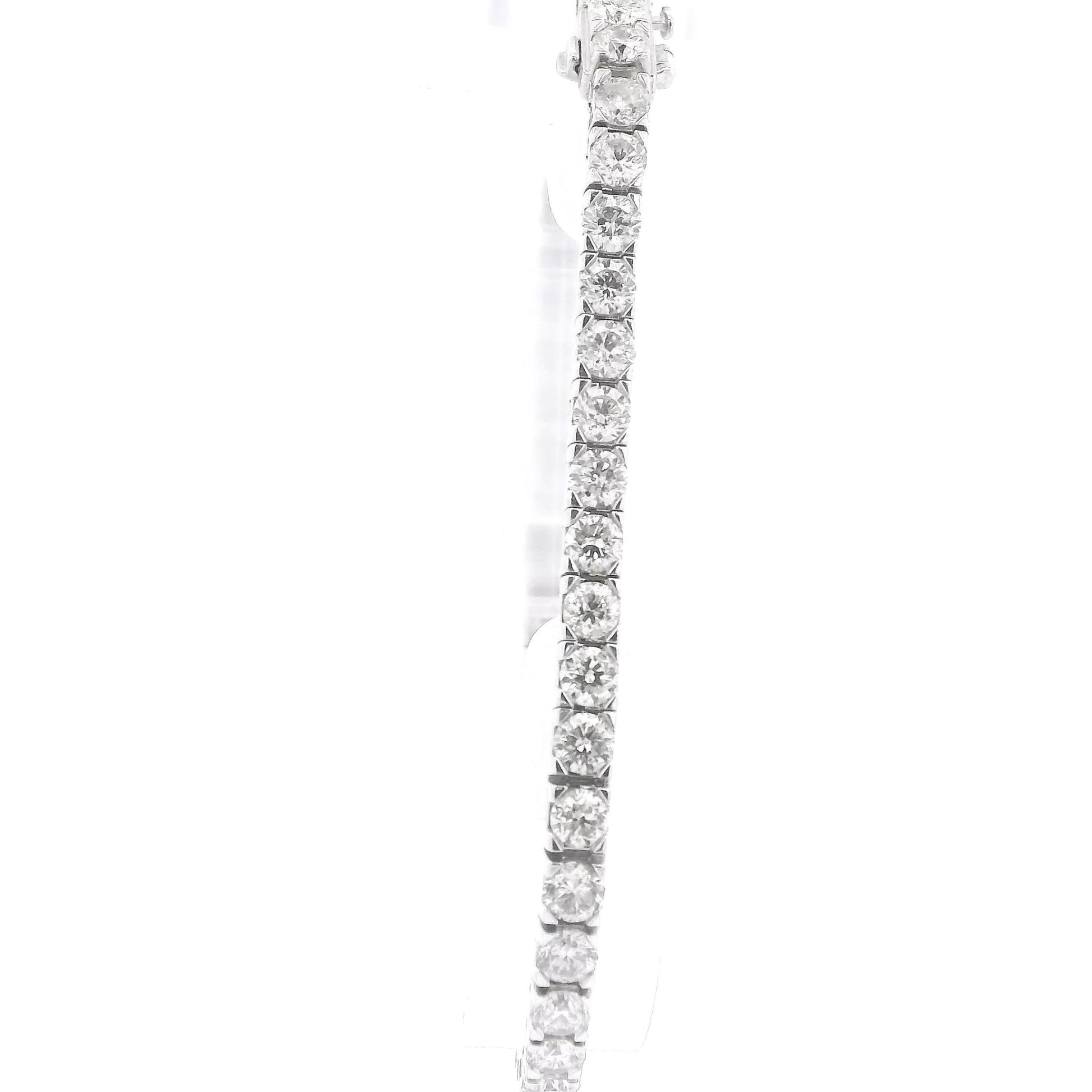 White Gold Diamond Tennis Bracelet - Forever Rox