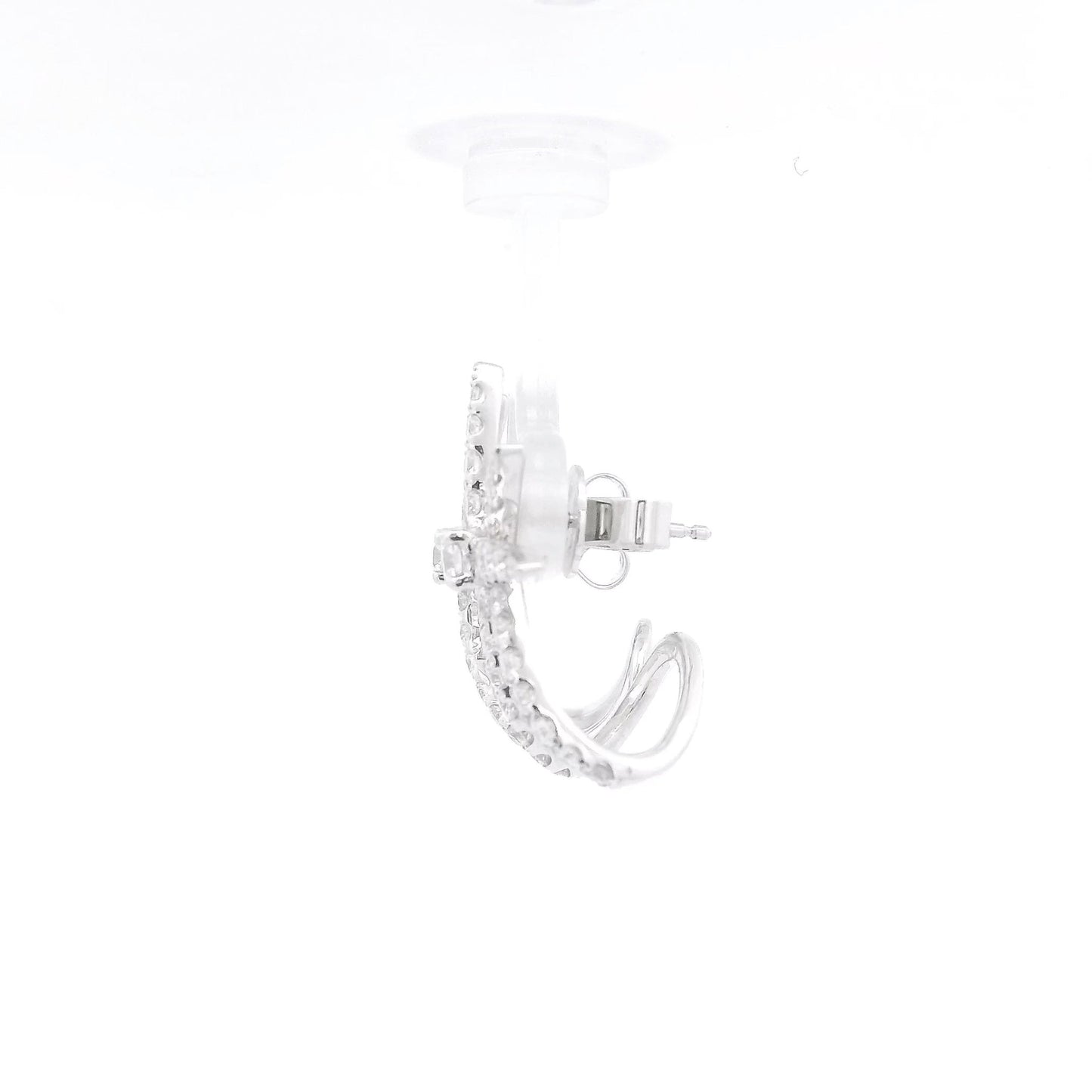 Wrap Under Ear Diamond Star Stud Earrings - Forever Rox