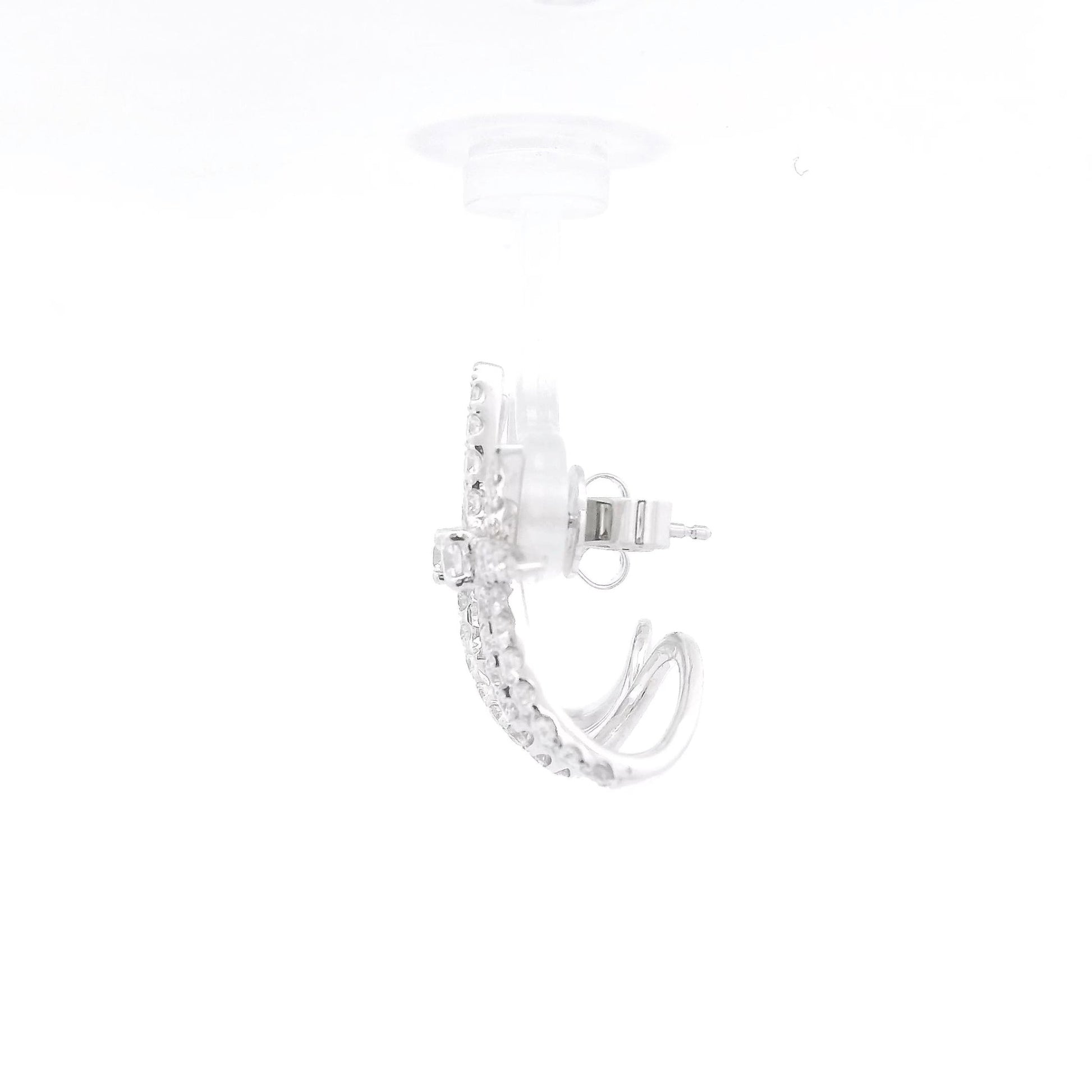 Wrap Under Ear Diamond Star Stud Earrings - Forever Rox