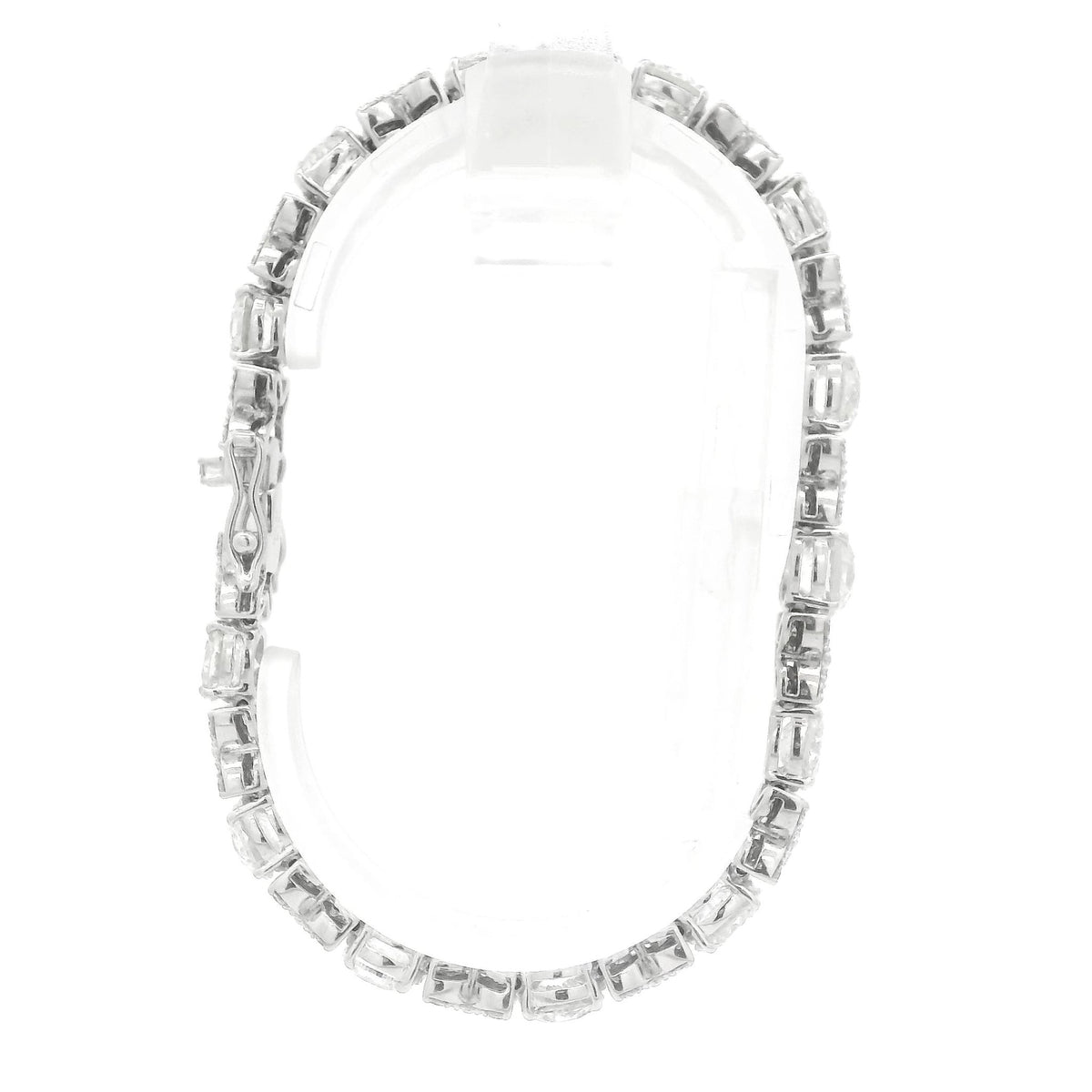 X/O Diamond Tennis Bracelet With 13 1ct+ Round Cut Diamonds - Forever Rox Fine Jewelry