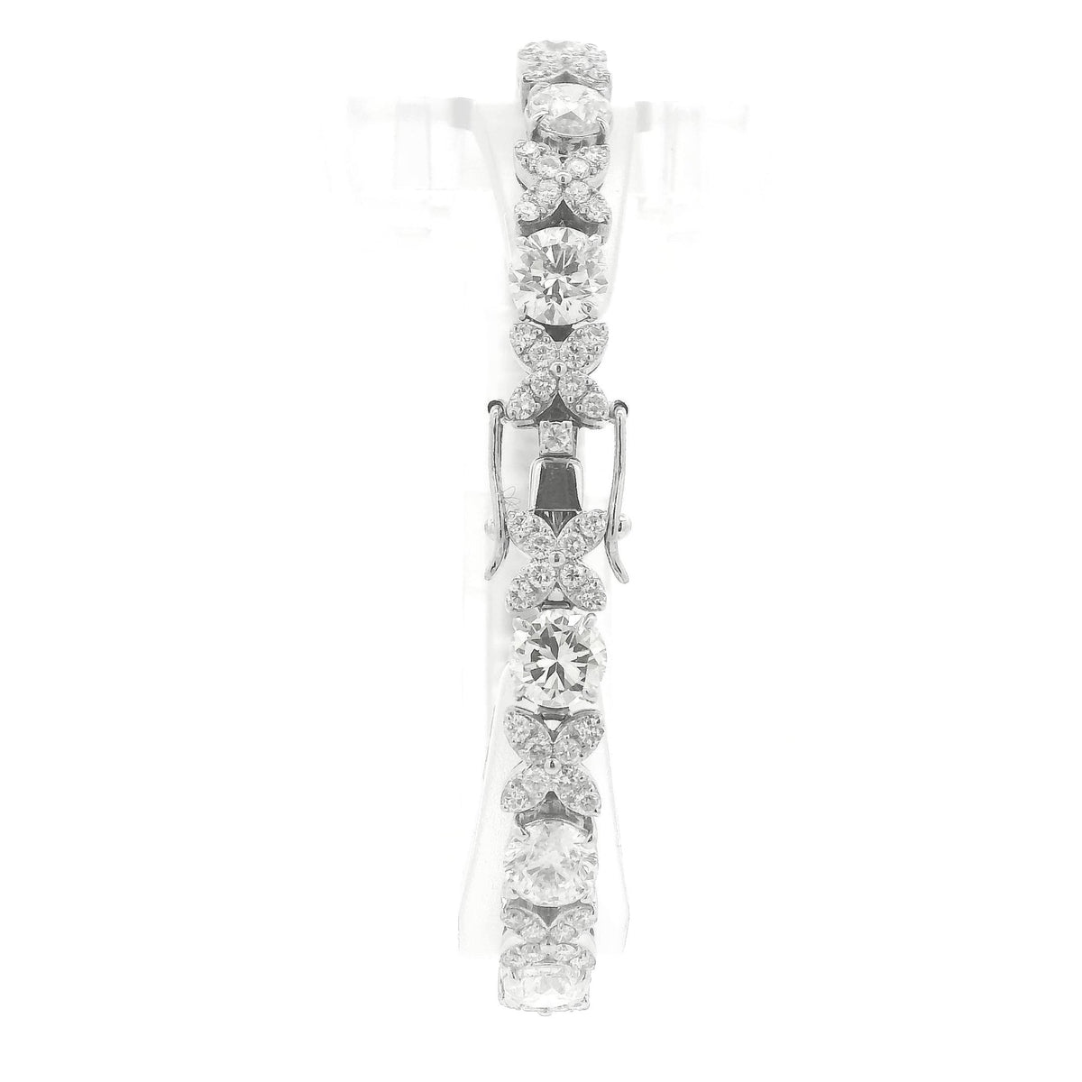 X/O Diamond Tennis Bracelet With 13 1ct+ Round Cut Diamonds - Forever Rox Fine Jewelry