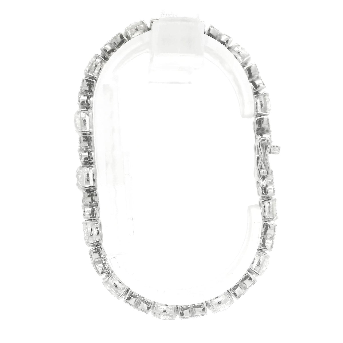 X/O Diamond Tennis Bracelet With 13 1ct+ Round Cut Diamonds - Forever Rox Fine Jewelry