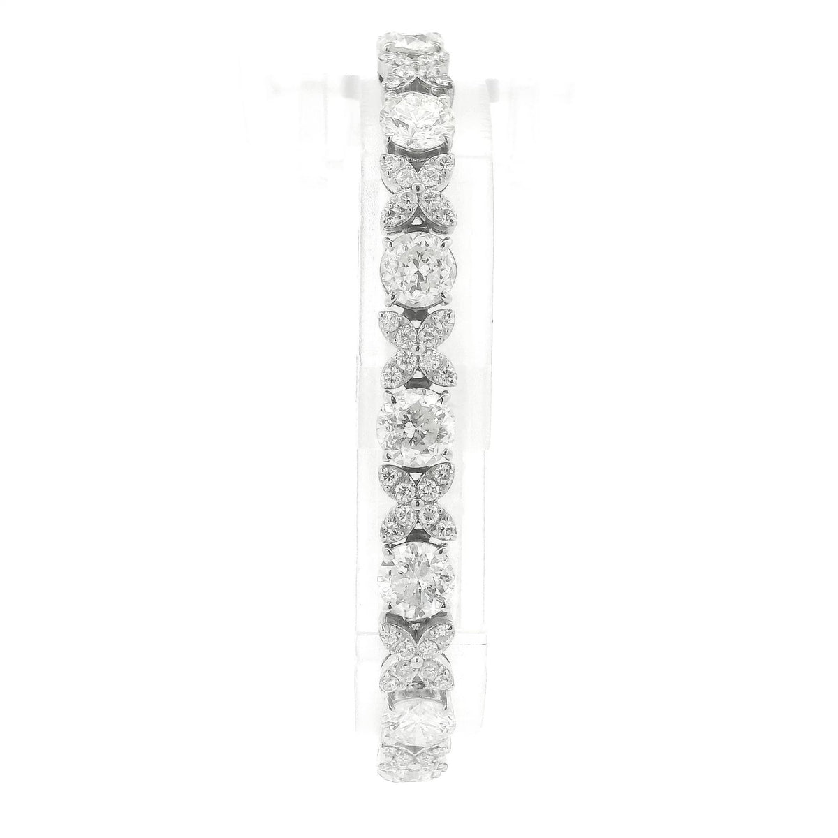 X/O Diamond Tennis Bracelet With 13 1ct+ Round Cut Diamonds - Forever Rox Fine Jewelry