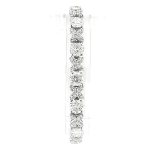 X/O Diamond Tennis Bracelet With 13 1ct+ Round Cut Diamonds - Forever Rox Fine Jewelry