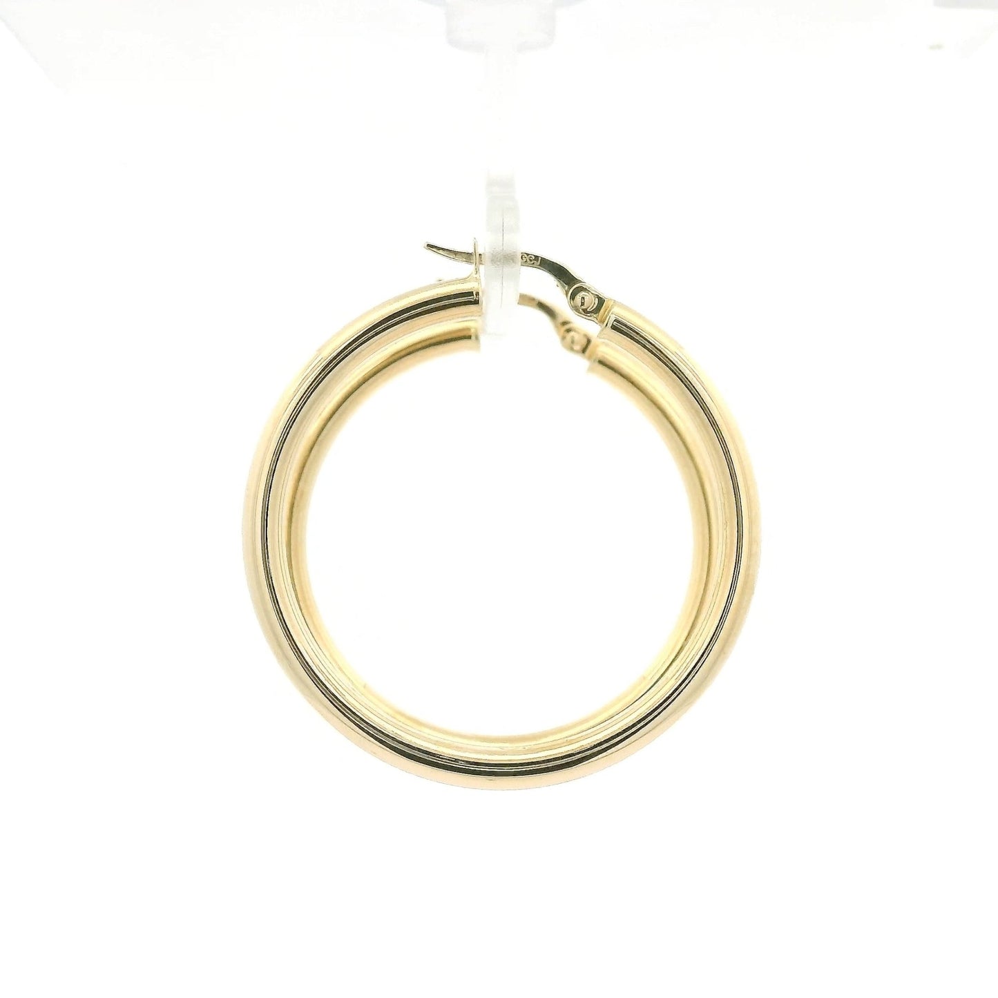 Yellow Gold 30mm Hollow Hoops - Forever Rox Fine Jewelry
