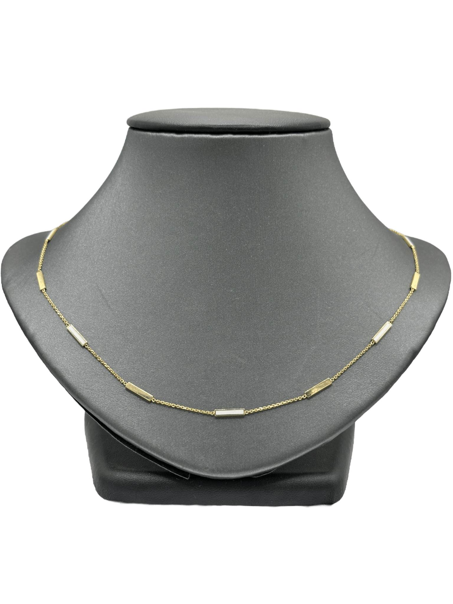 Yellow Gold Alternating Enamel Chain - Forever Rox