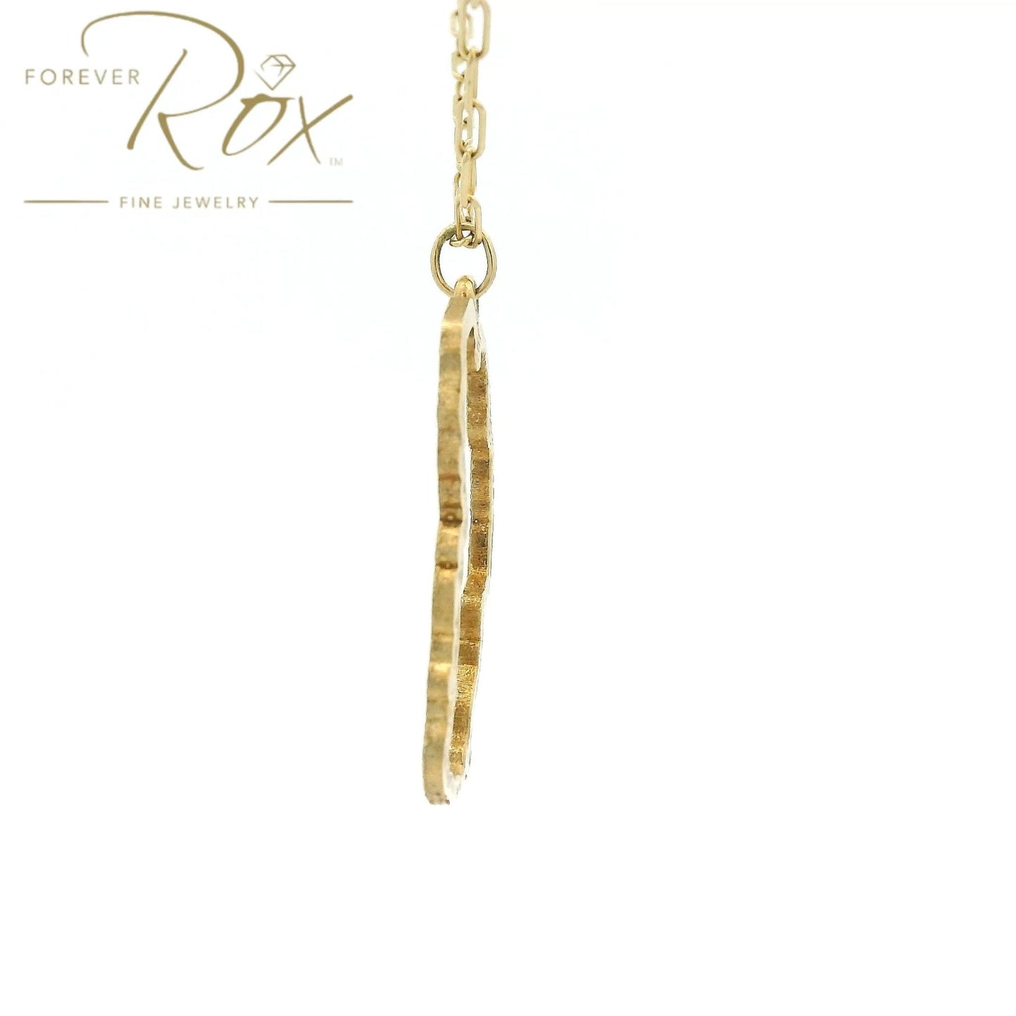 Yellow Gold Filigree Design Lake Tahoe Pendnt - Forever Rox