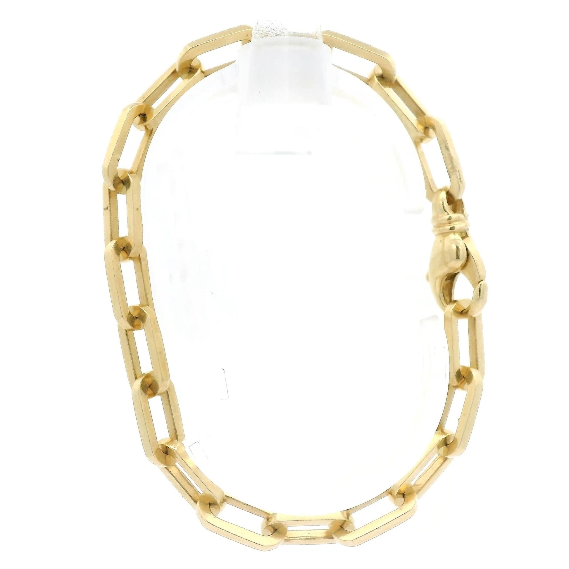 Yellow Gold Paperclip Link Bracelet - Forever Rox