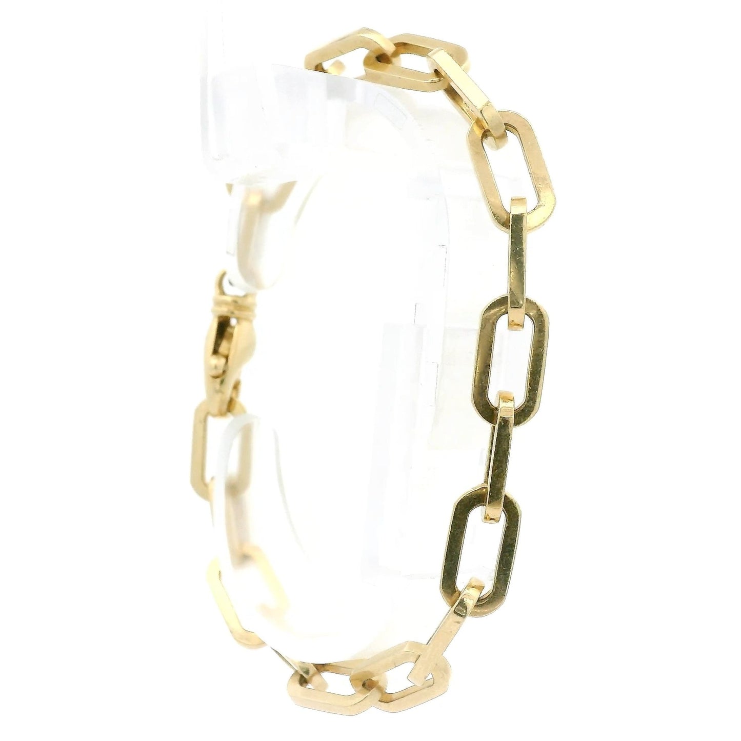 Yellow Gold Paperclip Link Bracelet - Forever Rox