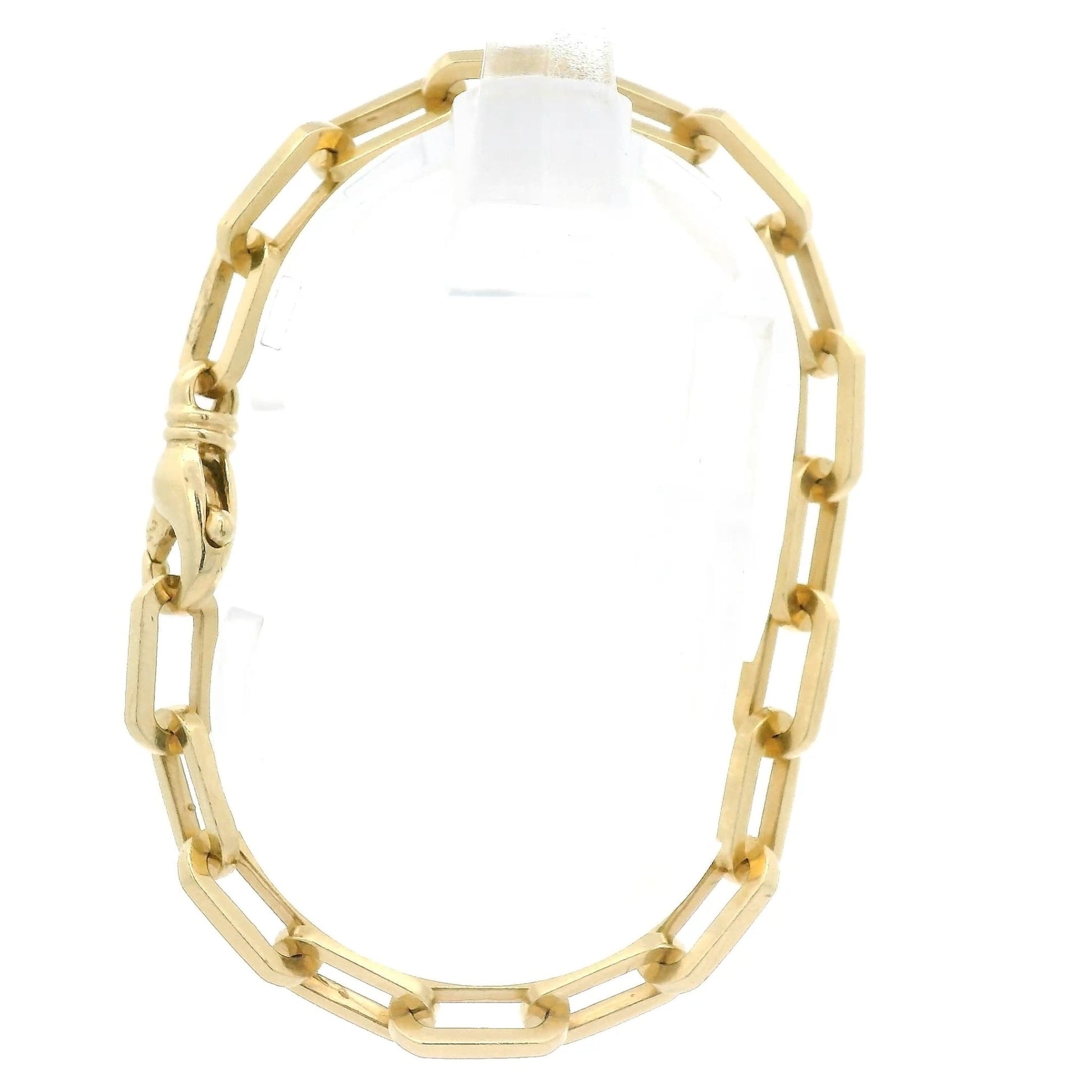 Yellow Gold Paperclip Link Bracelet - Forever Rox