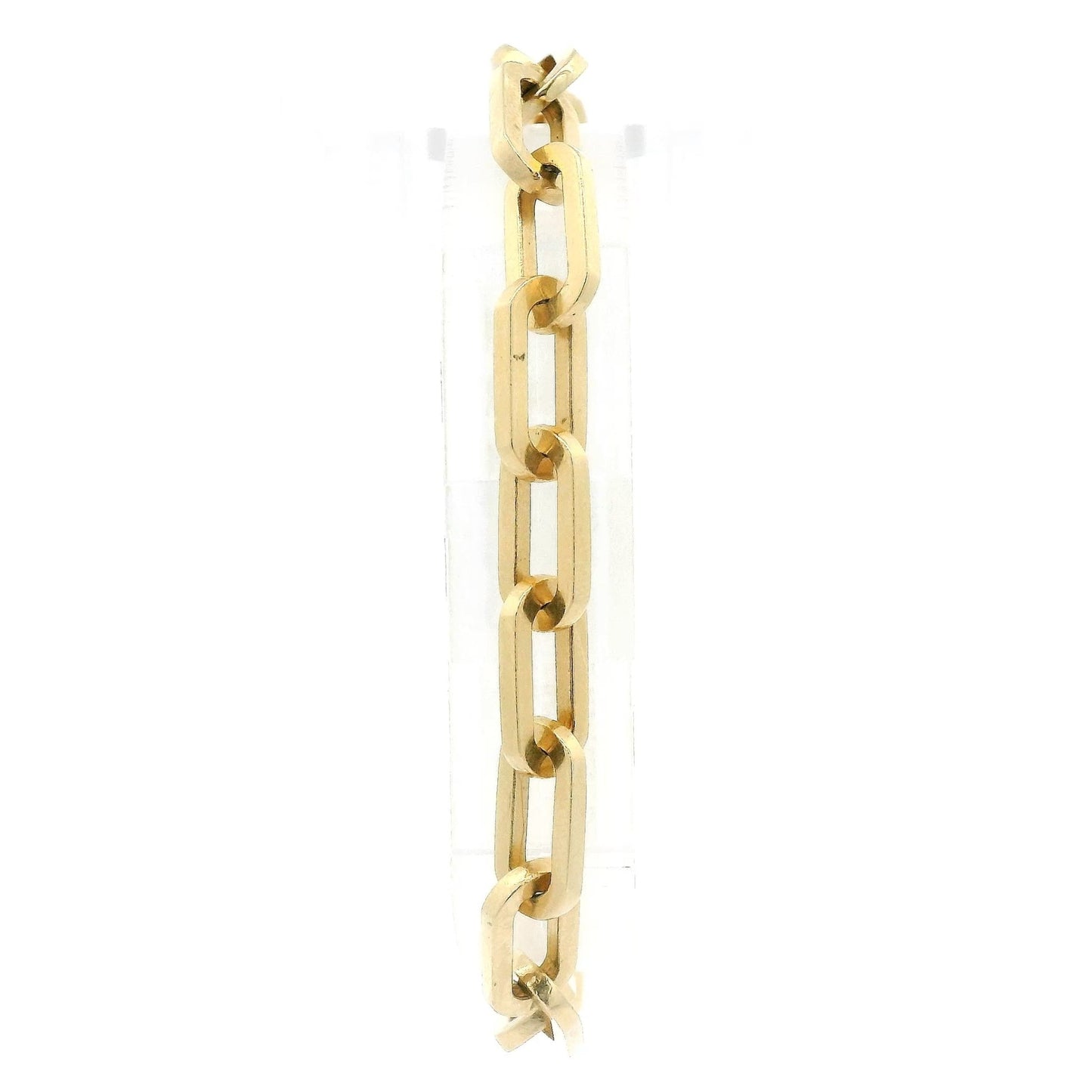 Yellow Gold Paperclip Link Bracelet - Forever Rox