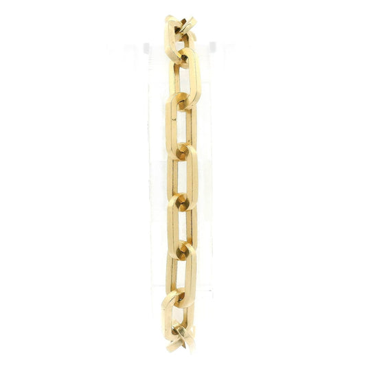 Yellow Gold Paperclip Link Bracelet - Forever Rox