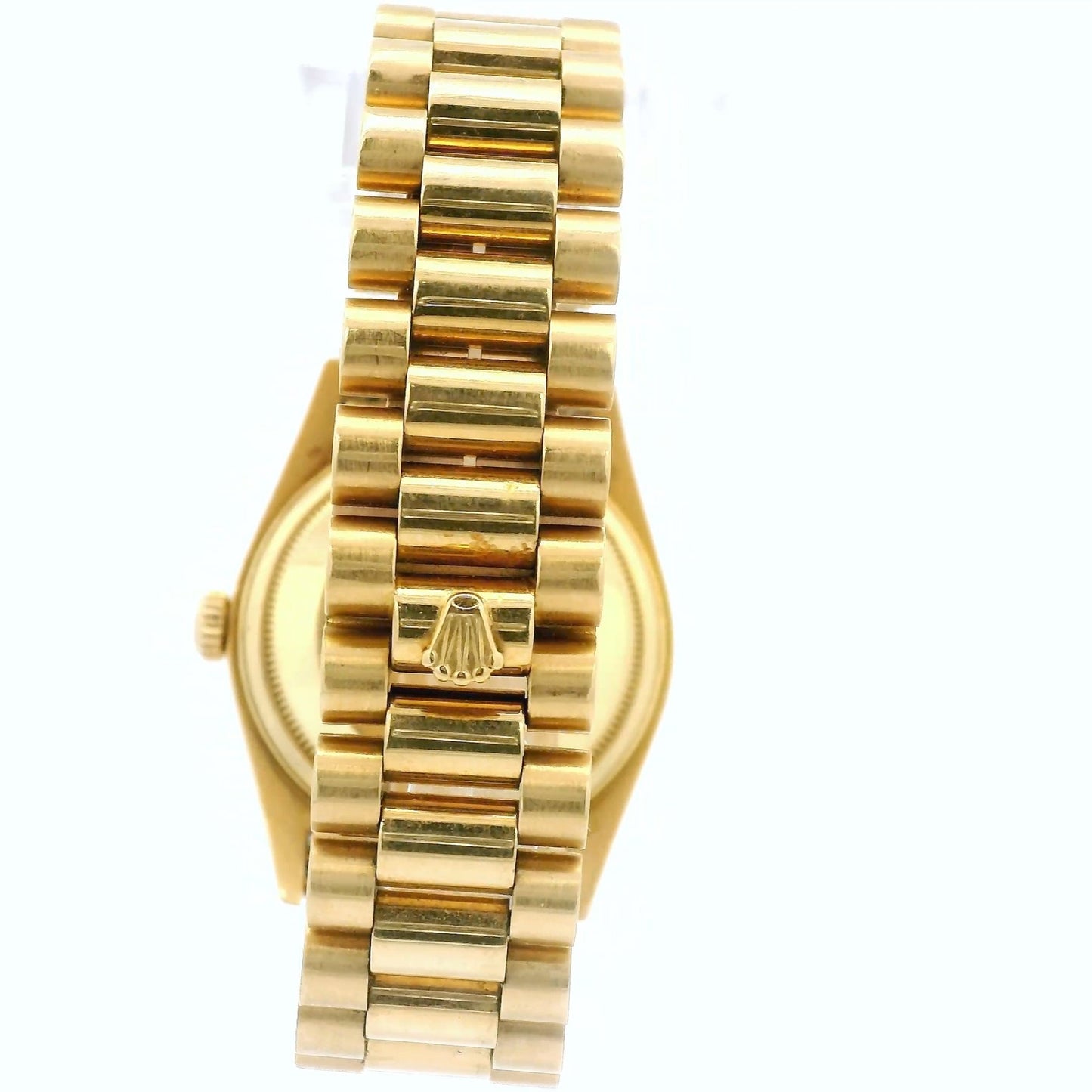 Yellow Gold Rolex Day Date President with Champagne Tapestry Dial - Forever Rox