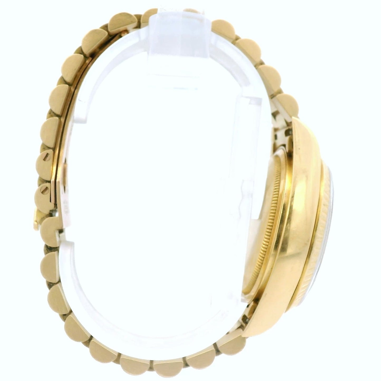 Yellow Gold Rolex Day Date President with Champagne Tapestry Dial - Forever Rox