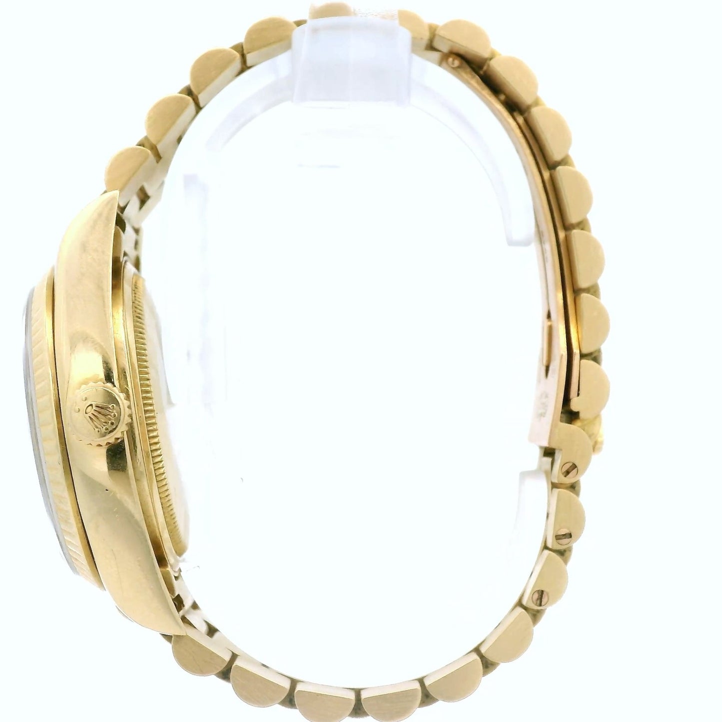 Yellow Gold Rolex Day Date President with Champagne Tapestry Dial - Forever Rox